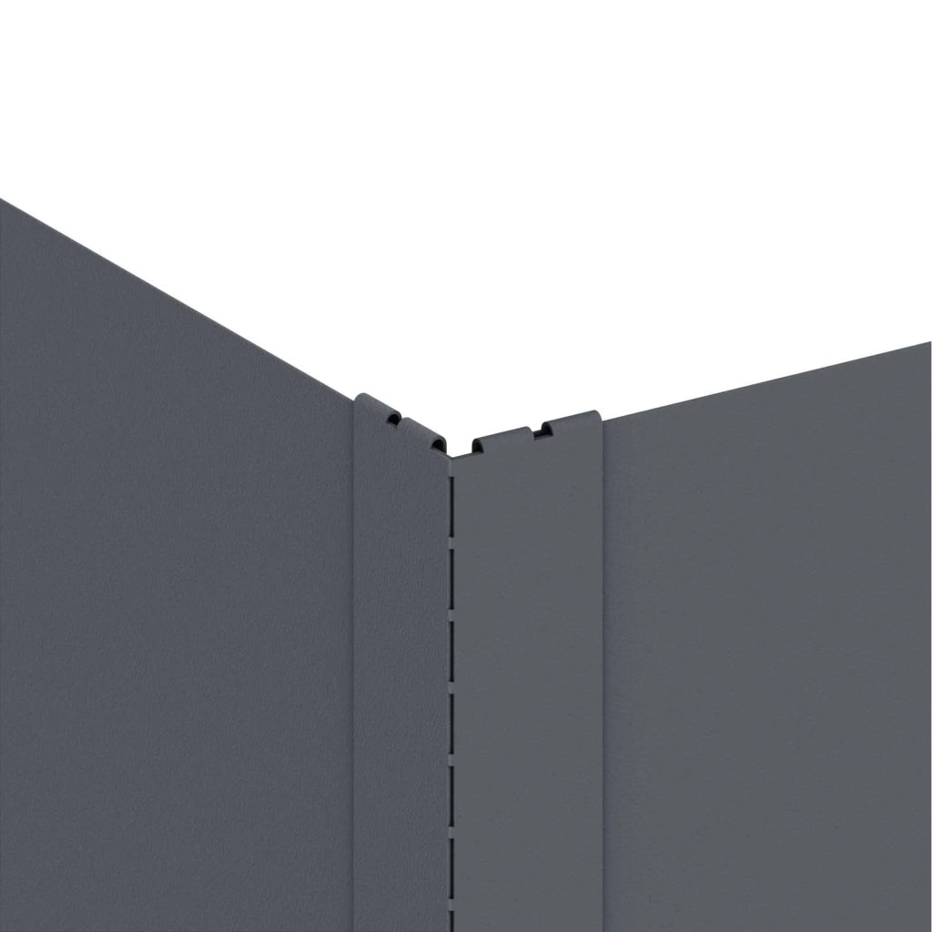 Bordura per Prato 100 x 100 x 35 cm Acciaio Antracite 8008977