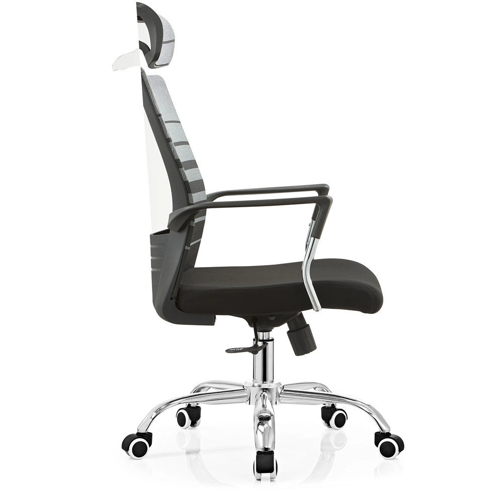 Sedia da ufficio DANIA (nera + grigia)