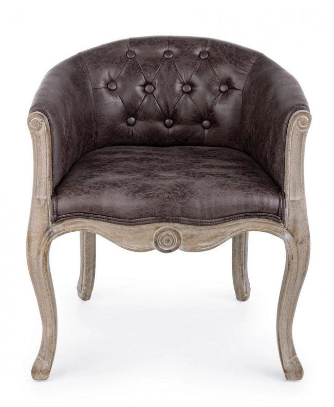 Set 2 Poltrone 60x60x70h cm Diva Dark