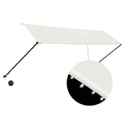 Tenda da Sole | Tenda parasole Retrattile con LED 350x150 cm Crema