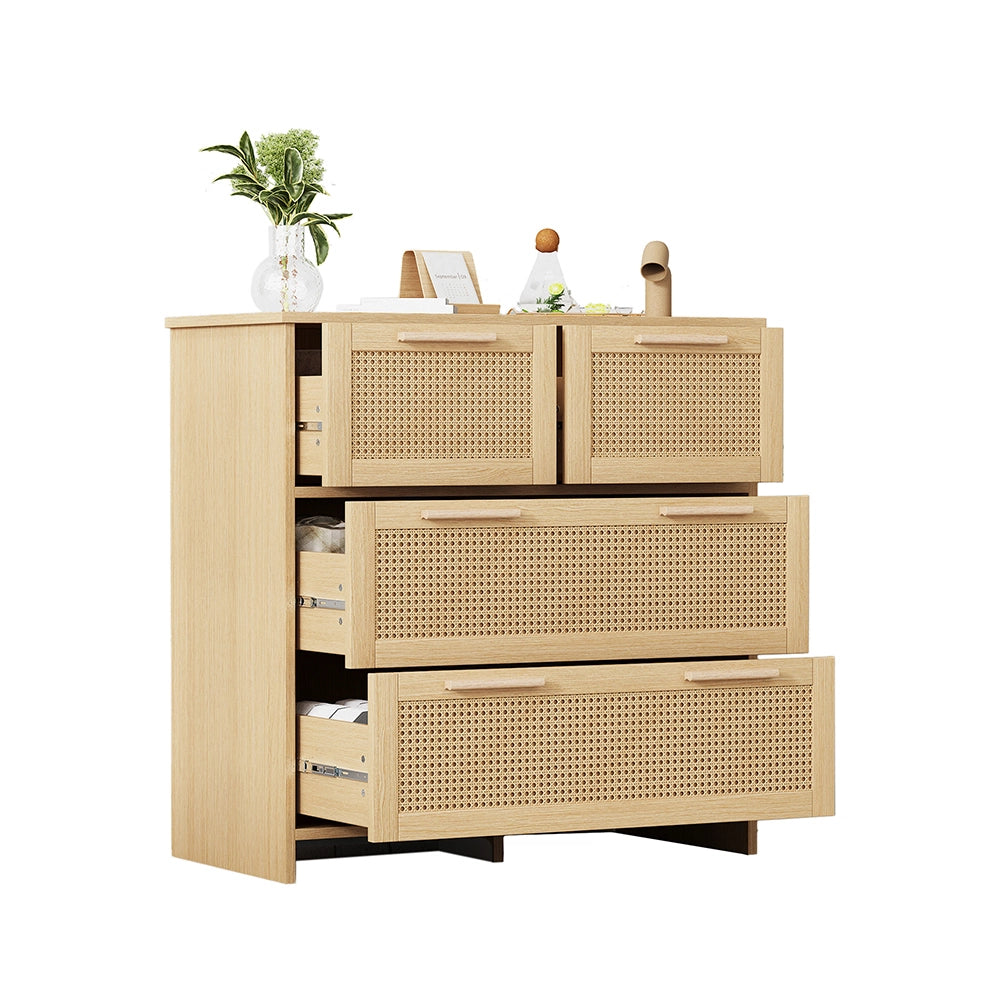 Armadio - Xylo - vimini 4 cassetti 80x80x38cm