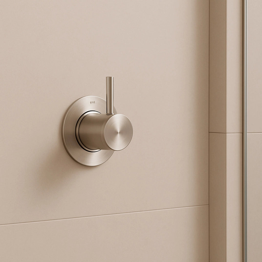 SINED Deviatore Muro Levante in acciaio inox 316L satinato incasso a parete design funzionale per bagni moderni resistente alla corrosione per interni ed esterni