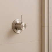 SINED Deviatore Muro Levante in acciaio inox 316L satinato incasso a parete design funzionale per bagni moderni resistente alla corrosione per interni ed esterni
