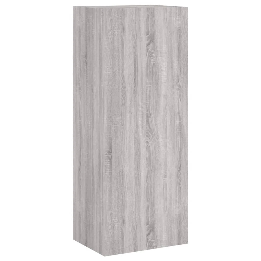 Mobile TV multimediale mensola TV credenza TV sala da pranzo soggiorno camera da letto a parete legno Sonoma 40,5 x 30 x 102 cm grigio 02_0028183