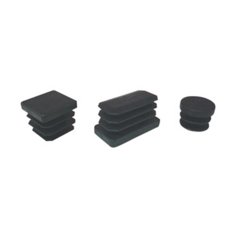 Puntale alettato 32mm nero 8 pz