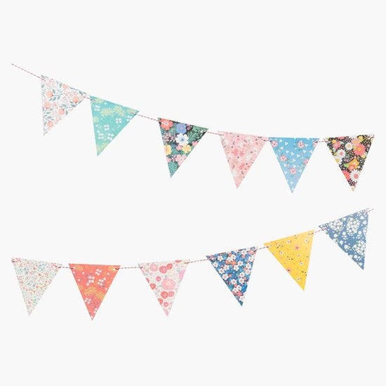 Bandiera a Vela Trilaterale - Bandiere per Fiori - Decorazione per Feste - Camera da Bambino - Riciclabile - 16 x 16 cm
