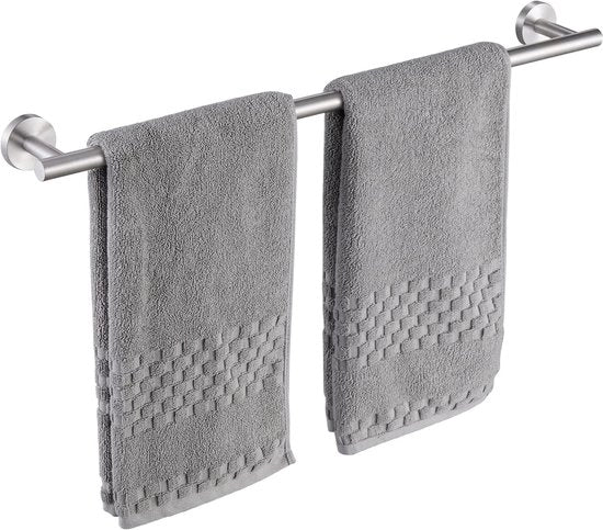 Sostegno per Asciugamano da Parete 65cm in Acciaio Inossidabile per Bagno