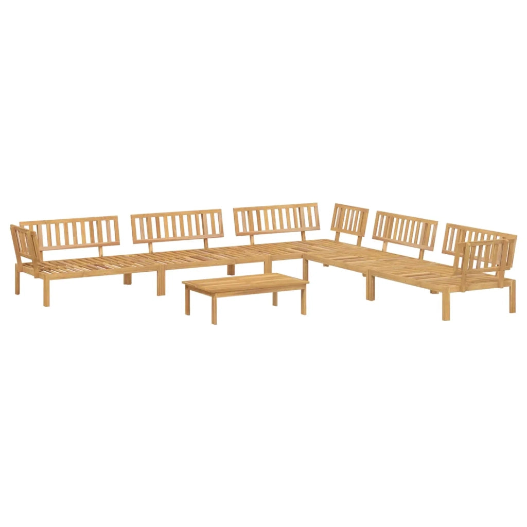 Set di divani 6 pcs Antracite Legno di Acacia Massello 3418454