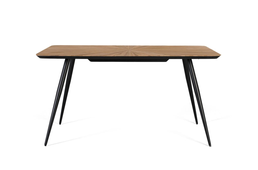 Tavolo da pranzo in legno di teak riciclato 150 cm