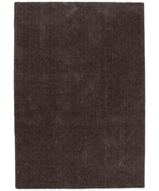 Tappeto FEEL MARRONE cm.240x340 tinta unita moderno, pelo morbido resistente e lavabile in lavatrice