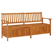 Panca da giardino mobili da esterno per patio contenitore per terrazza 170 x 63 x 84 cm legno massello di acacia 02_0011796