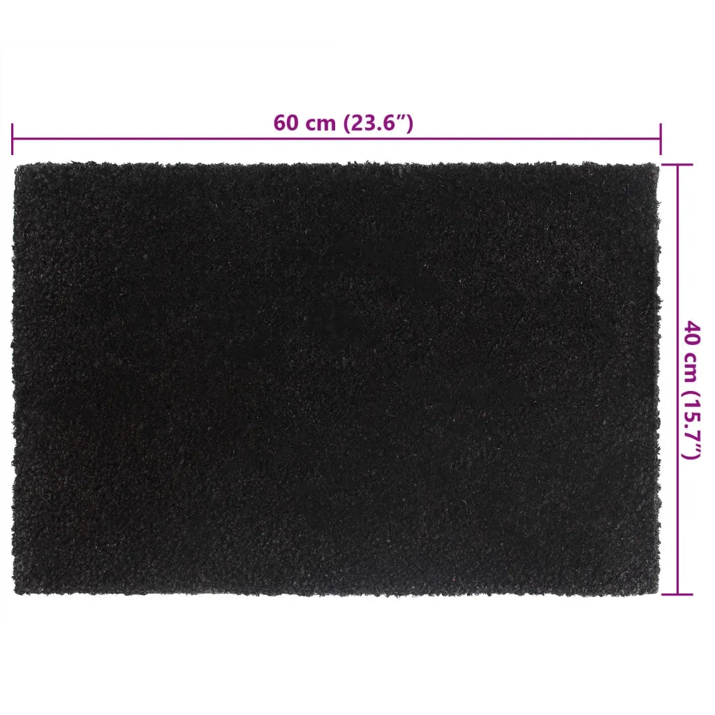 Zerbino Nero 40x60 cm in Fibra di Cocco 155570