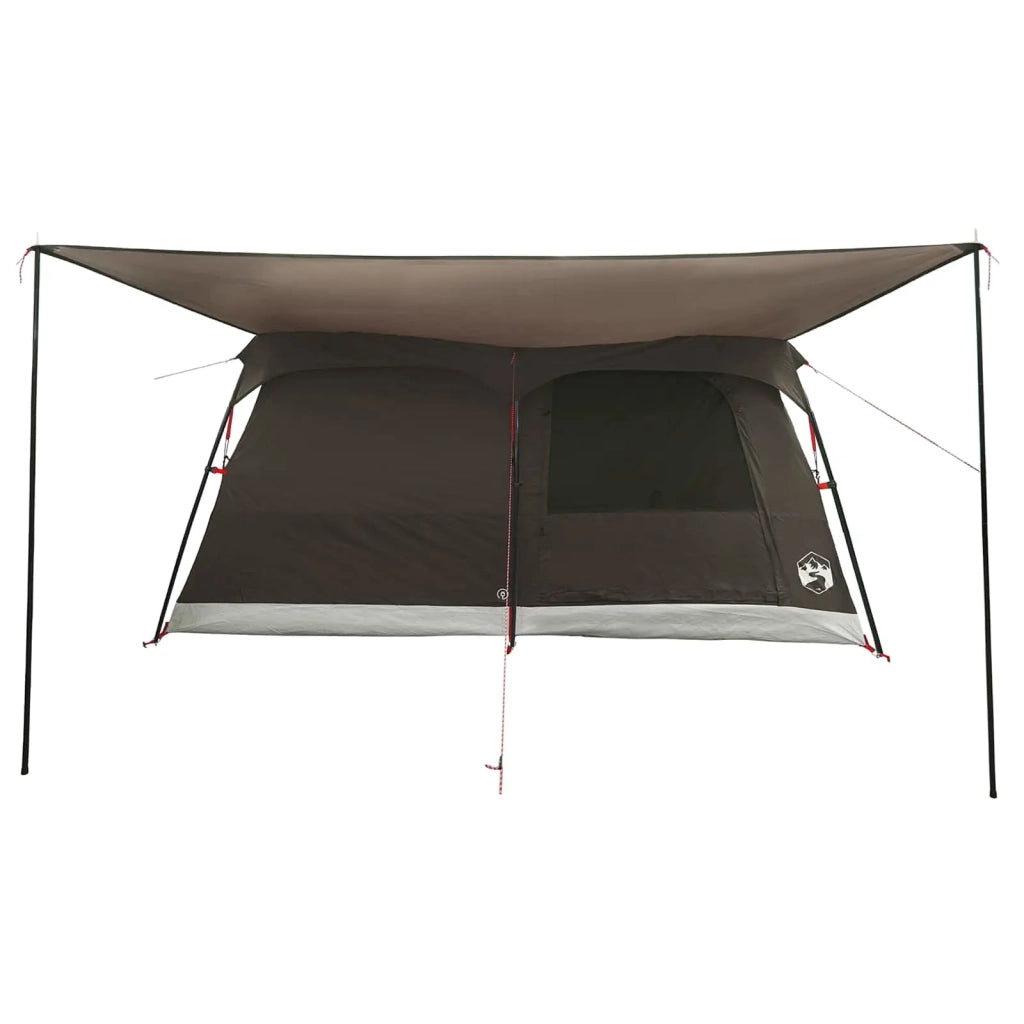 Tenda Familiare con tetto Marrone Grigio 420 x 305 x 200 cm 42029002