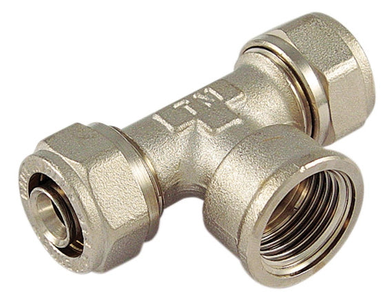 RACCORDO TEE F.16X1/2X16 P/MULTISTRATO- TIEMME- 5,0 pz