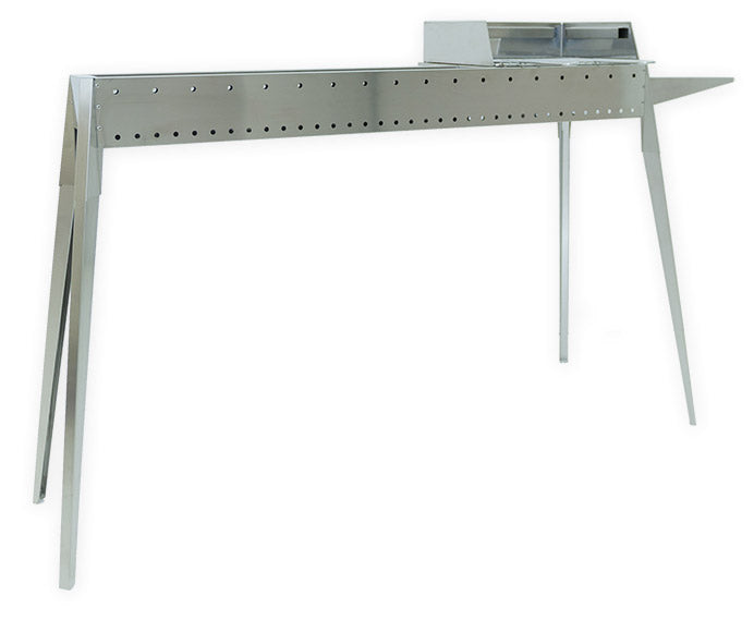 Cuoci Arrosticini con Barbecue a Carbone 120 cm Lisa Luxury Miami Grill 800+400