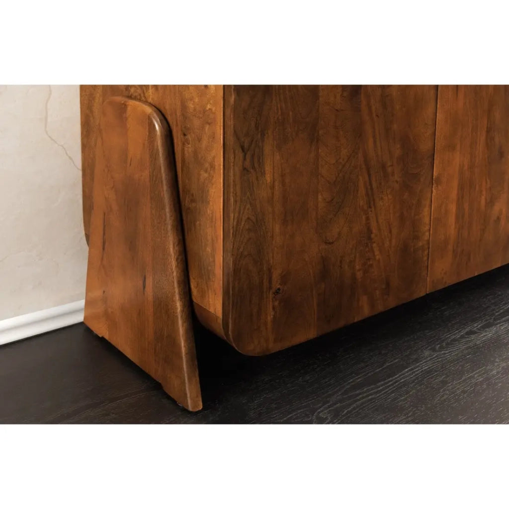 Buffet 175 cm 4 porte legno massiccio marrone – Collezione NATURA