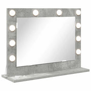 Specchio da Vanit¨¤ Rettangolare Grigio cemento 60 x 45 x 18 cm