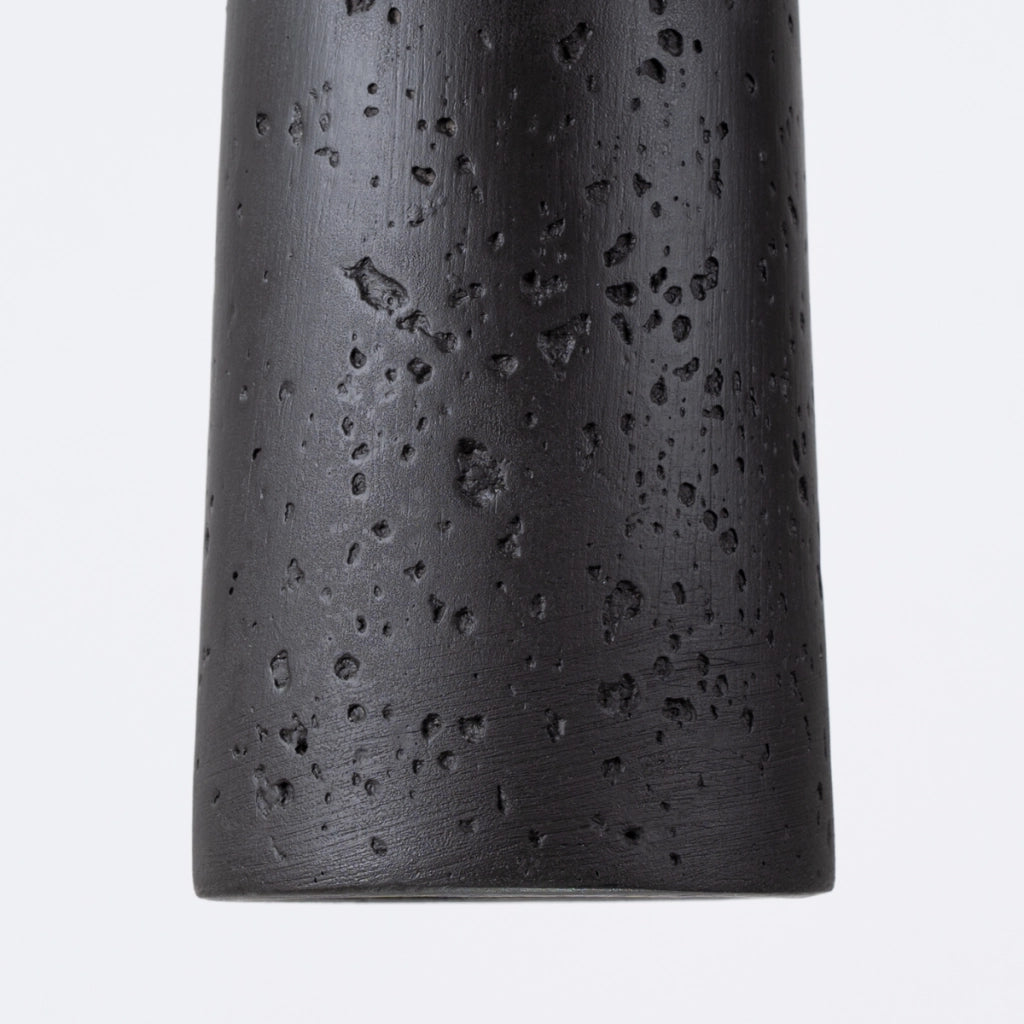 Lampada a sospensione ELECTRA in cemento nero