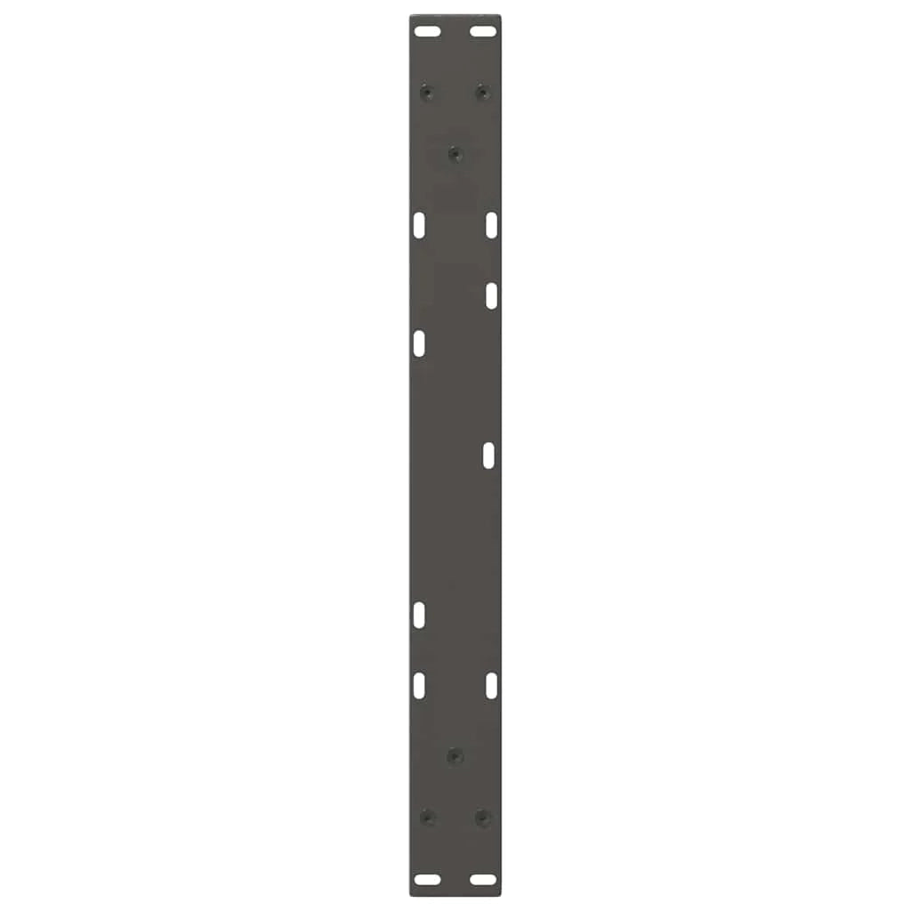 Set di 2 gambe per tavolino da caffè moderne e geometriche 50 x 30 cm regolabili in acciaio antracite 02_0056826