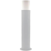 Trade Shop - Lampione Da Giardino Moderno 44cm Lampada Da Terra Vialetti E27 Esterno Ip44 529pa-b440 - Bianco
