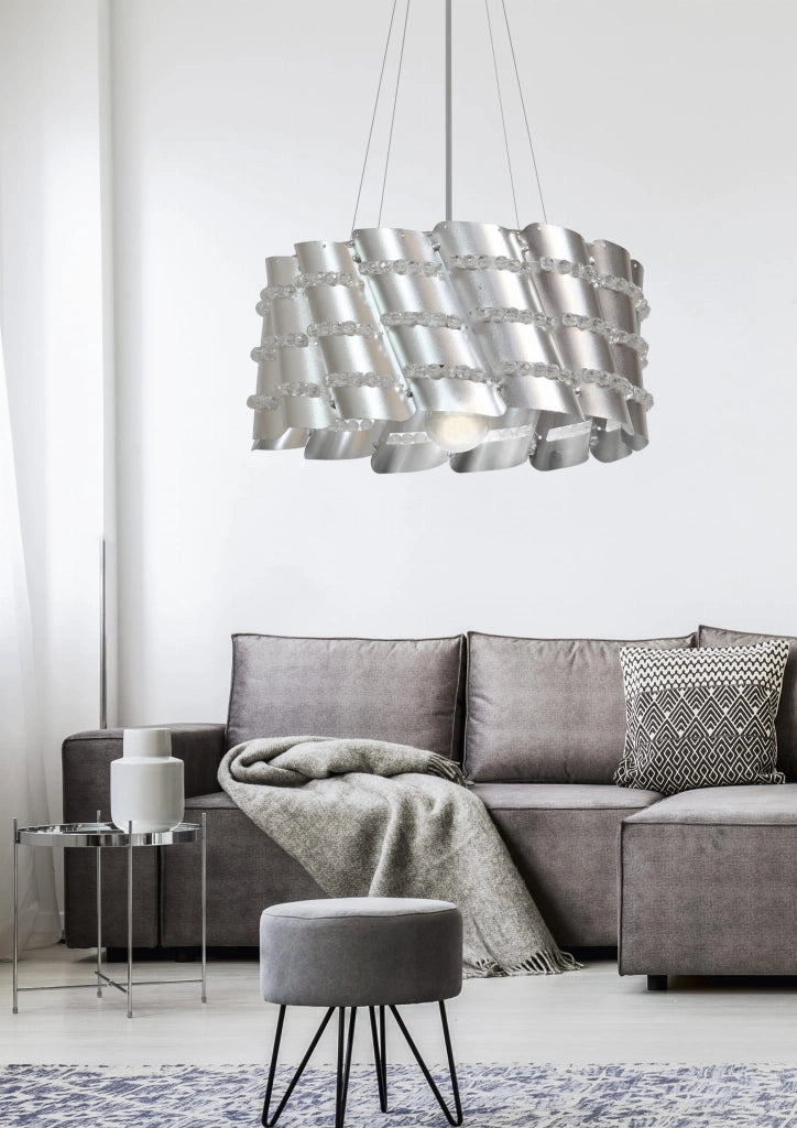 Lampada a sospensione Candellux Smile argento Ø35 E27