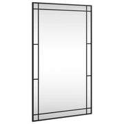 Specchio da Parete-Specchio a muro Nero 60x100 cm Rettangolare in Ferro