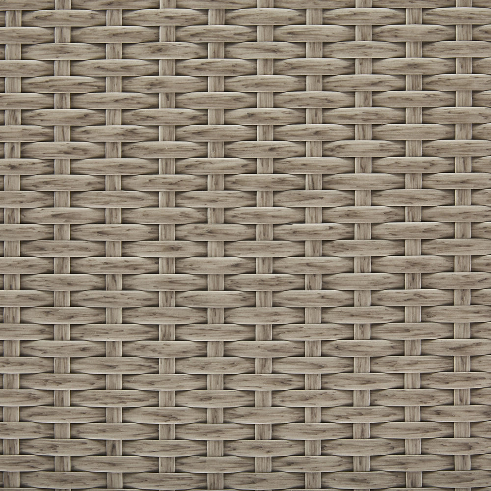 Cesta baule portaoggetti per esterni Cuscino da giardino in finto rattan beige 155 x 75 cm