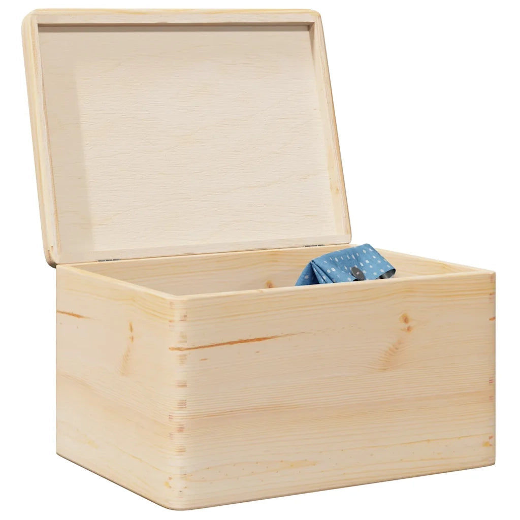 vidaXL Scatola in Legno con Coperchio 40x30x23 cm Legno Massello Pino