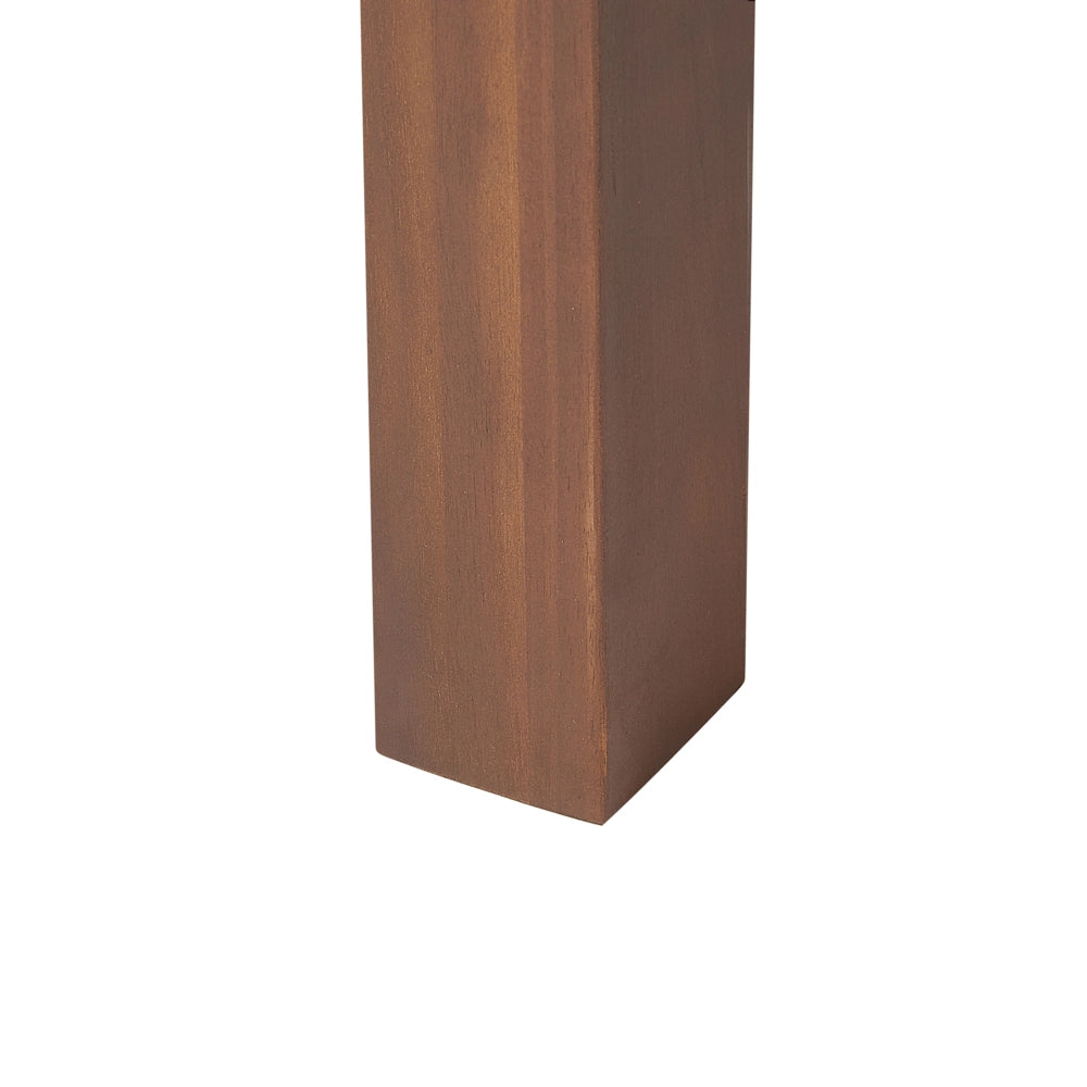 Tavolo da pranzo da giardino in marrone scuro di acacia 180 - 240 x 100 cm allungabile 8 posti rettangolare
