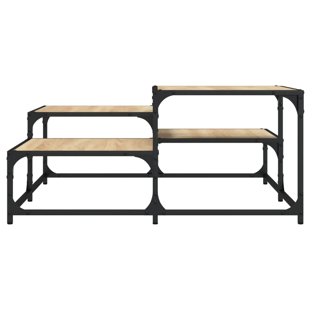 Tavolino Salotto Rovere Sonoma 87,5x87,5x40cm Legno Multistrato 837743