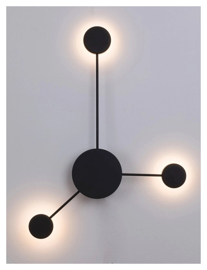 Applique LED 10,5W nera Amadeo industriale Rabalux
