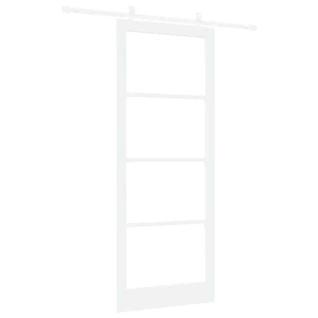 Porta Scorrevole Bianco 93 x 232 cm Legno e metallo 3332236