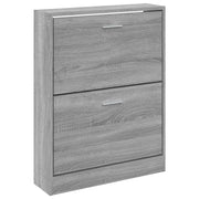 Scarpiera mobiletto portascarpe mobile per ingresso/corridoio/soggiorno legno Sonoma 59 x 17 x 81 cm grigio 02_0022073