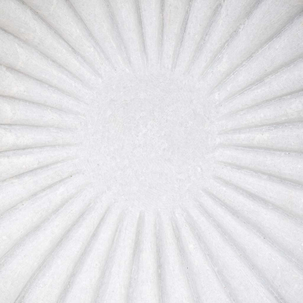 Ciotola in marmo bianco 30x30x8h cm
