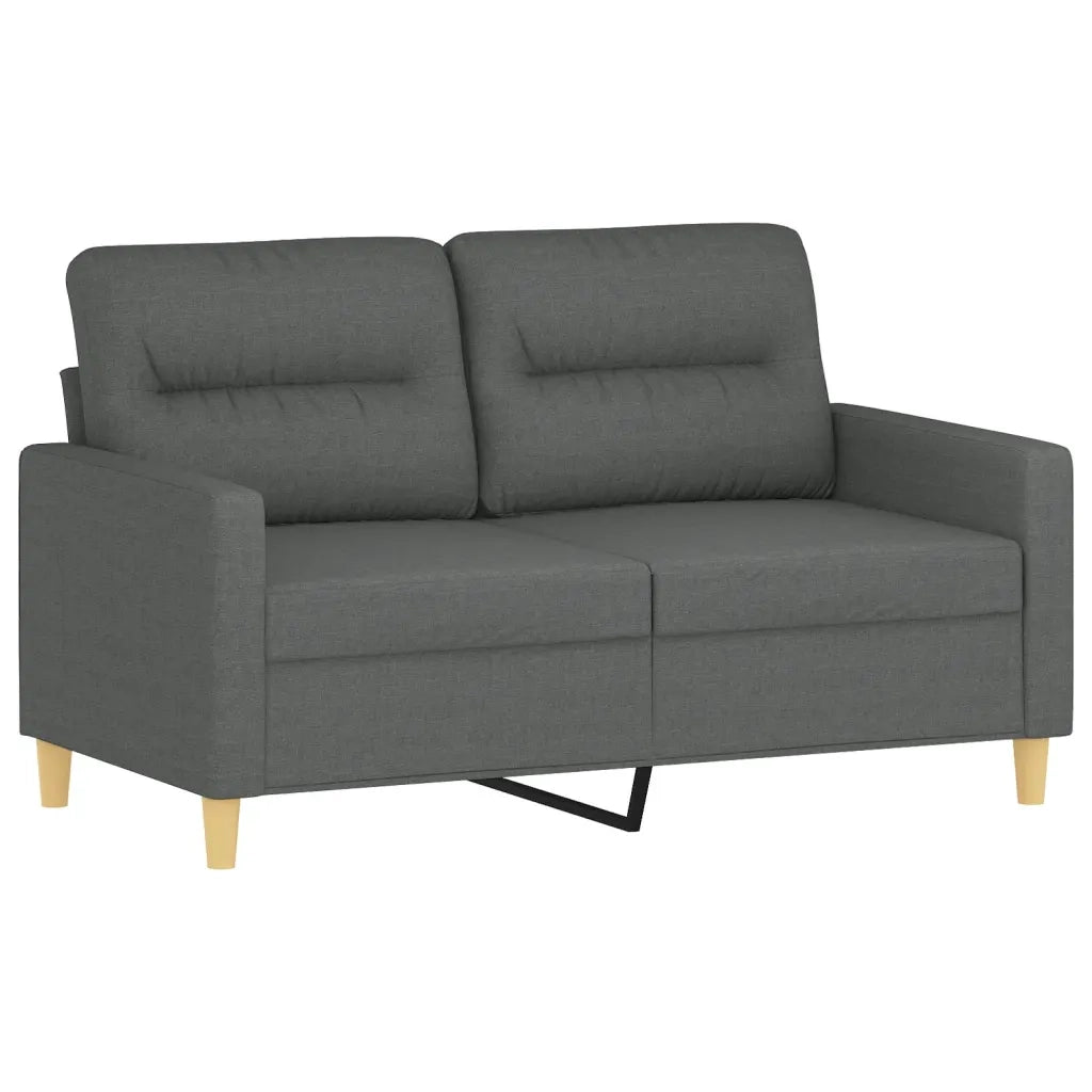 Set di Divani 3 pz con Cuscini Grigio Scuro in Tessuto 3201593