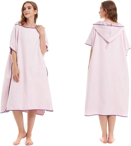 Poncho da surfista veloce asciugamento, giacca da bagno e hoodie per adulti uomo e donna, cappuccio in microfibra per il surf, parka da surf - unico taglia.