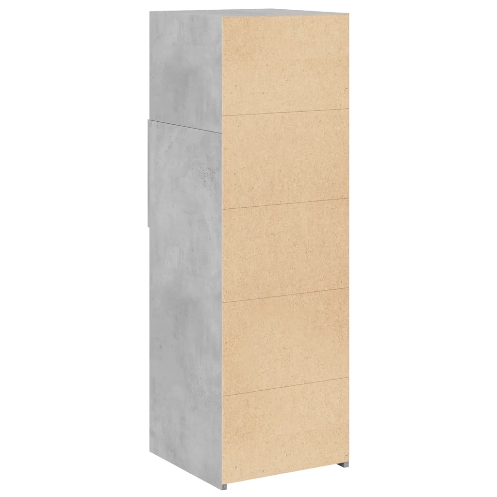 Credenza Grigio Cemento 40x42,5x124 cm in Legno Multistrato 846162