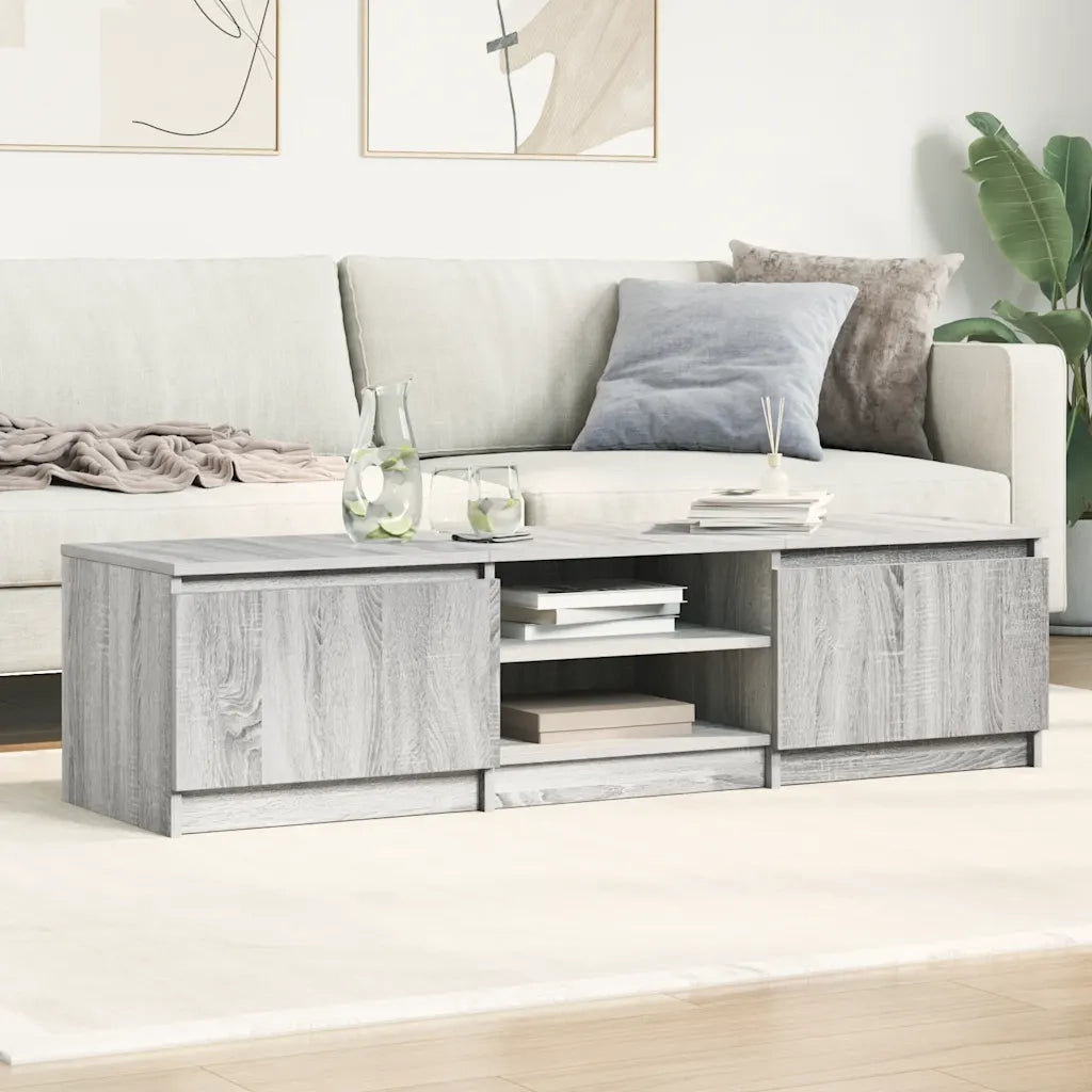 Mobile TV Grigio Sonoma 140x40x35,5 cm in Legno Multistrato 815358
