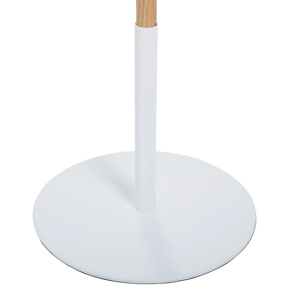 Lampada da Terra Bianca con Metallo dorato 125 cm Faretti Rotondi Orientabili Design Moderno