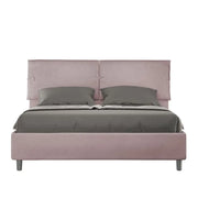 Letto matrimoniale con rete imbottito 160x210 microfibra glicine Sleeper