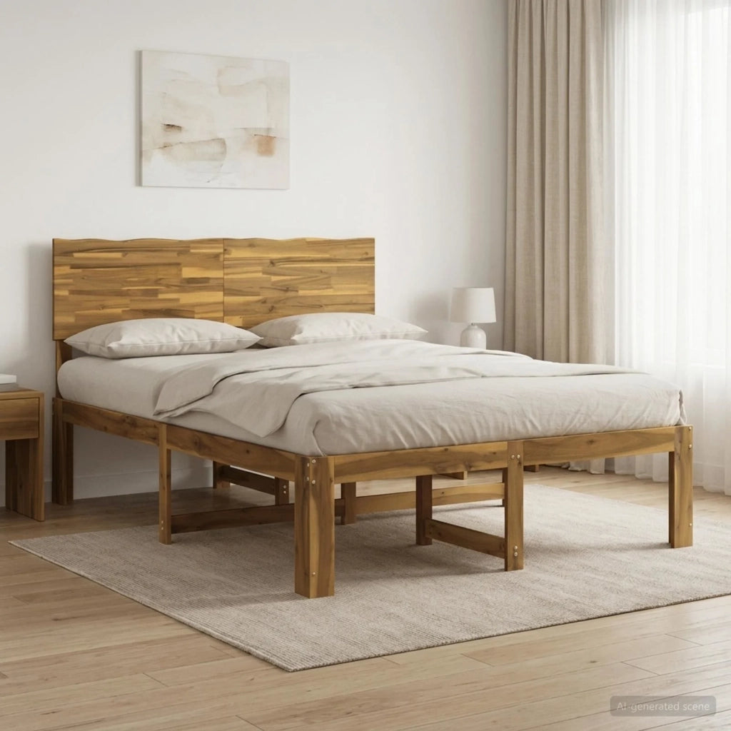 Letto matrimoniale con testiera ROSTOCK Bianco 120 x 190 cm 903319