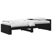 Struttura letto con testata Rovere Nero 80 x 200 cm