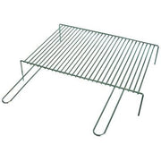GRATICOLA BARBECUE A BARRE SINGOLA FD  ACCIAIO CROMATO MANICI 2 CM 40X35