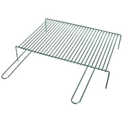 GRATICOLA BARBECUE A BARRE SINGOLA FD  ACCIAIO CROMATO MANICI 2 CM 40X35