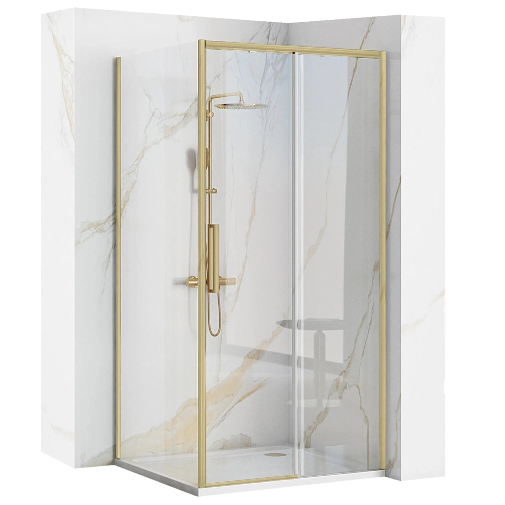 Cabina Doccia Rapid Slide Gold Brush 150x90