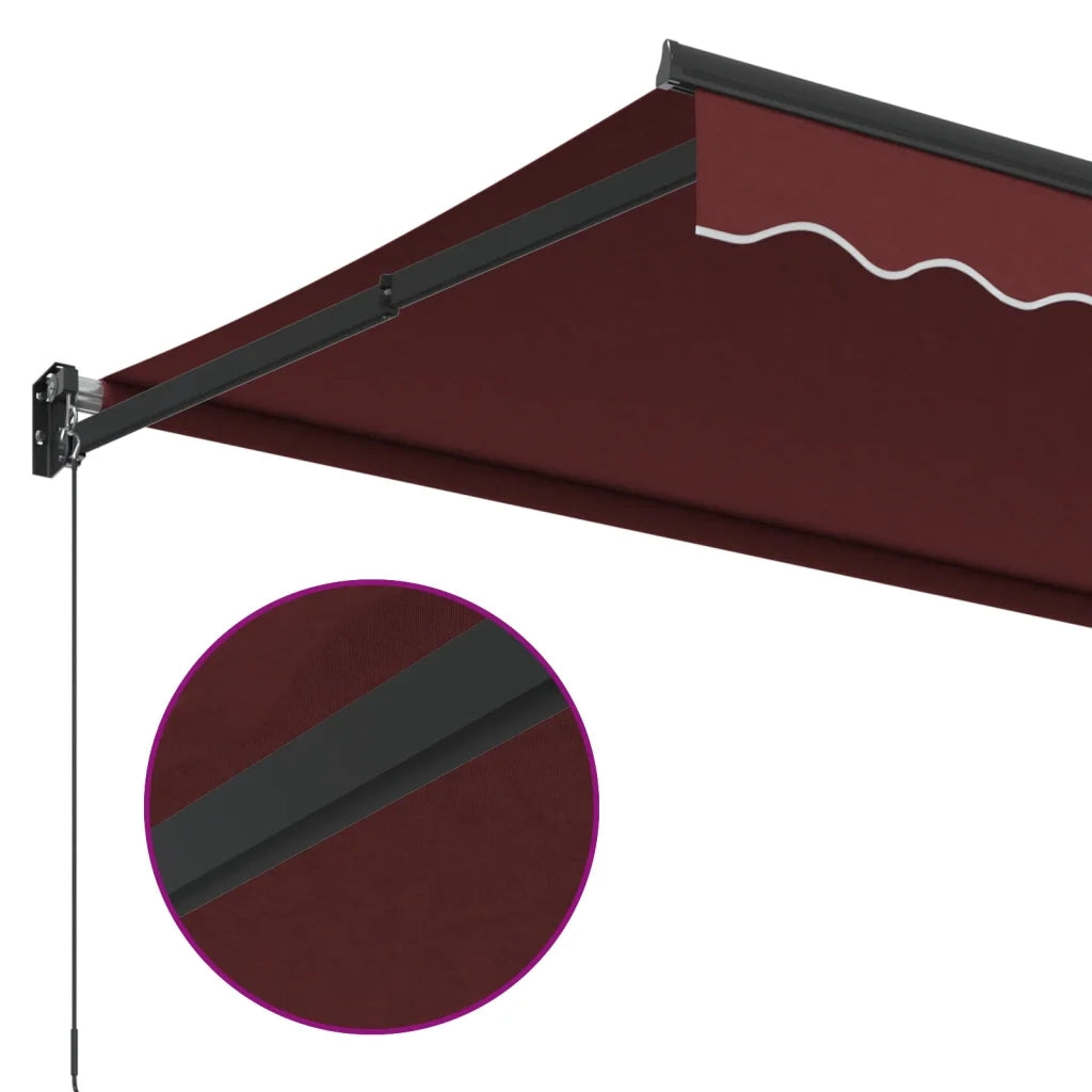 Tenda da Sole Retrattile Manuale Bordò 350x250 cm 3215299