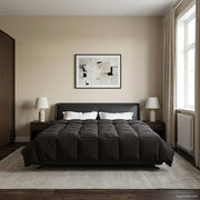 Duvet Estivo Trapuntato Antracite 220 x 260 cm Microfibra 42025915