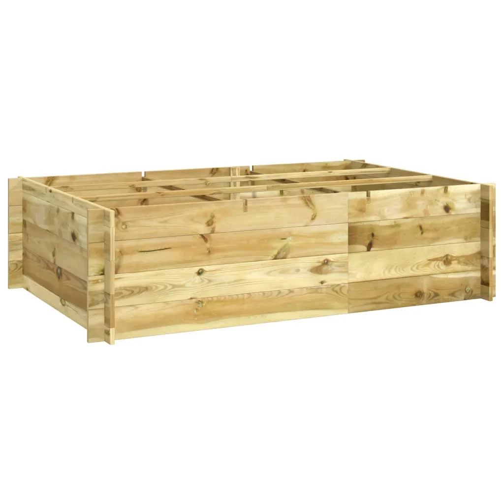 Letto Rialzato 150x100x40 cm in Legno Impregnato cod mxl 67440