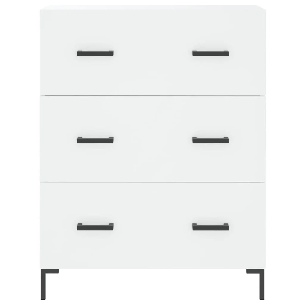 Buffet credenza cassettiera mobiletto mobile contenitore organizer cucina soggiorno salotto alto 69,5 x 34 x 180 cm legno ingegnerizzato bianco 02_0032567