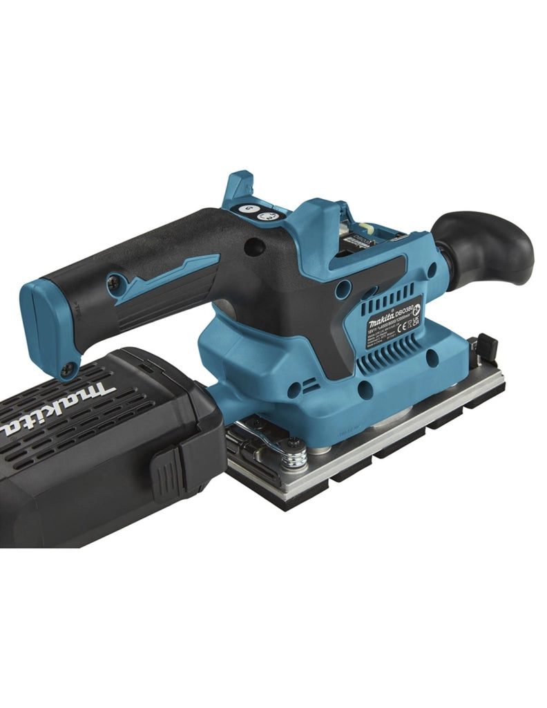 Levigatrice Orbitale MAKITA DBO380RTJ (2 x 5,0 Ah + DC18RC + MAKPAC 3)